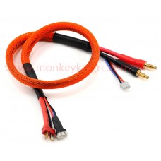 Professional charge Lead 4.0mm banana+T male with XH female L=600mm for Hard-case 2S  Battery wholesale only