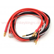 Professional charge Lead 4.0mm+5.0mm bullet L=600mm for Hard-case XH 4S Battery wholesale only