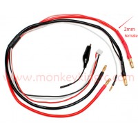 Professional charge Lead  4.0mm+5.0mm bullet L=550mm for Hard-case 1S or 2S Battery wholesale only