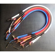 XT60 input 2S charge leads 600mm with 4/5 step bullet,  5 colors optional, wholesale only MK5713