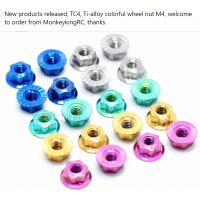 M4 wheel nut Ti-alloy TC4 GR5 material wholesale only MK5927