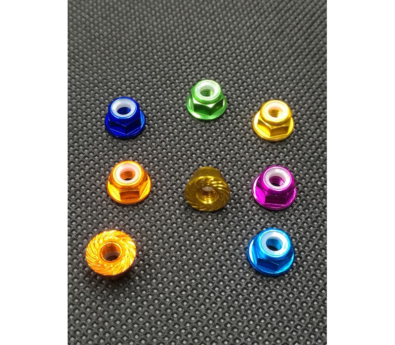 M5 lock nut with groove different color acceptable wholesale only, MK5485