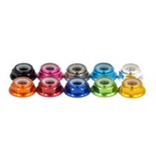 Low profile AL M4/M5/M6 lock nut with nylon inside, different color available  , wholesale only MK5498