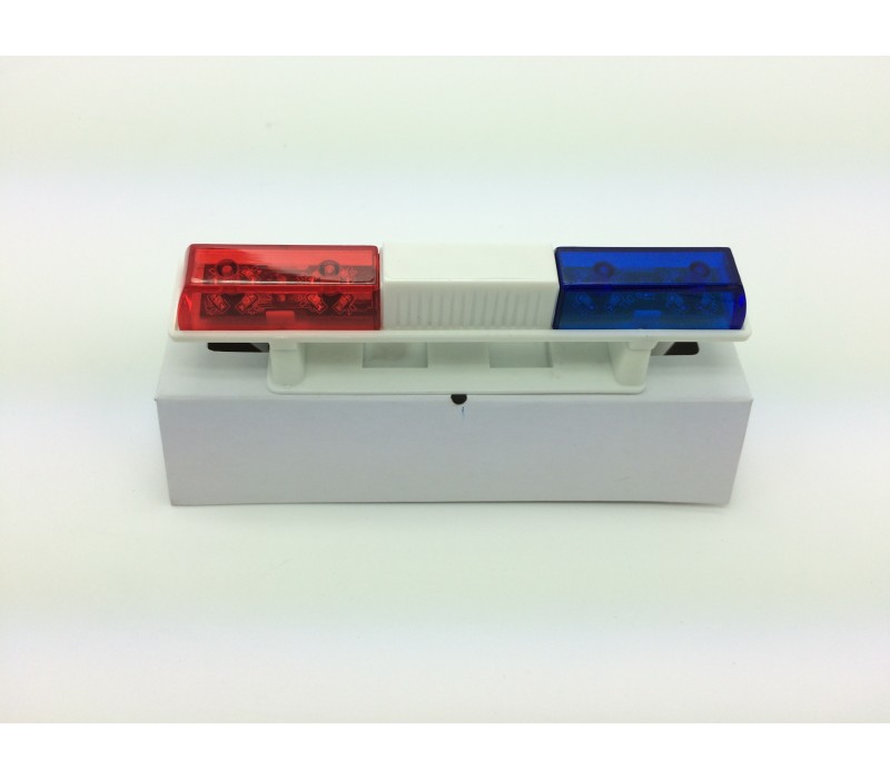 RC Police Light Bar Rotating Flashing LED (red and blue) Type 2