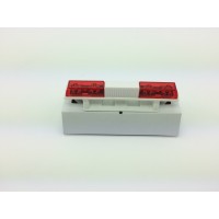 RC Police Light Bar Rotating Flashing LED (red and red) Type 1