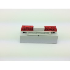 RC Police Light Bar Rotating Flashing LED (red and red) Type 1