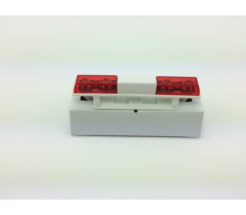 RC Police Light Bar Rotating Flashing LED (red and red) Type 1