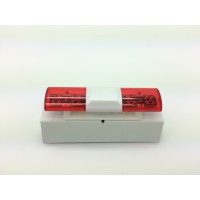 RC Police Light Bar Rotating Flashing LED (red and red) Type 2