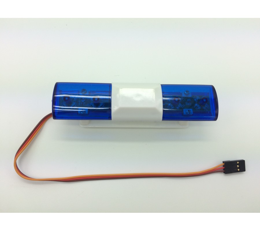 RC Police Light Bar Rotating Flashing LED (Blue and blue) Type 2