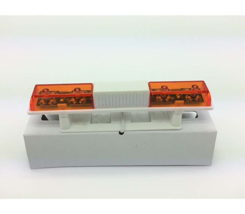 RC Police Light Bar Rotating Flashing LED (orange and orange) Type 2