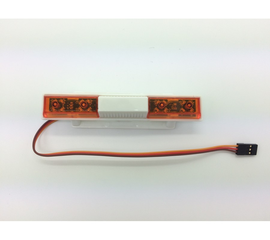 RC Police Light Bar Rotating Flashing LED (orange and orange) Type 2