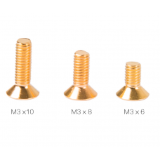 Class 12.9  flat head  hex screw  M2.5 M3 M4*5*6*8*10-30  Titanium and gold plated wholesale only