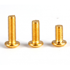 Class 12.9 round head hex screw M3 and M4*5*6*8*10*12*14*15~35mm Titanium and gold plated or  nickel plated wholesale only