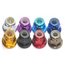 Aluminum lock nut M2 M3 M4 M5 M6 nylon inserted different color acceptable MK5403