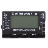 CellMeter 8 Multifunctional Battery voltage Capacity checker, ESC/Servo Tester