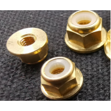 M2.5/M3/M4 Brass flanged lock nut  wholesale only MK5614