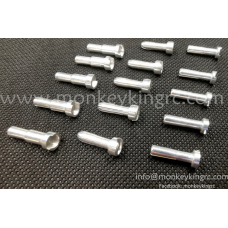 Silver plated bullet plugs customized  order different size optional  MK5594