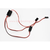 Switch Wire JR male To JR male with FUTABA Female PVC wire 200mm + 200mm