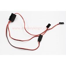Switch Wire JR male To JR male with FUTABA Female PVC wire 200mm + 200mm