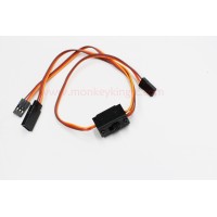 Switch Wire JR male To JR male with FUTABA Female， 3lines  PVC wire 150mm +150mm