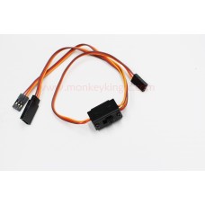 Switch Wire JR male To JR male with FUTABA Female， 3lines  PVC wire 150mm +150mm