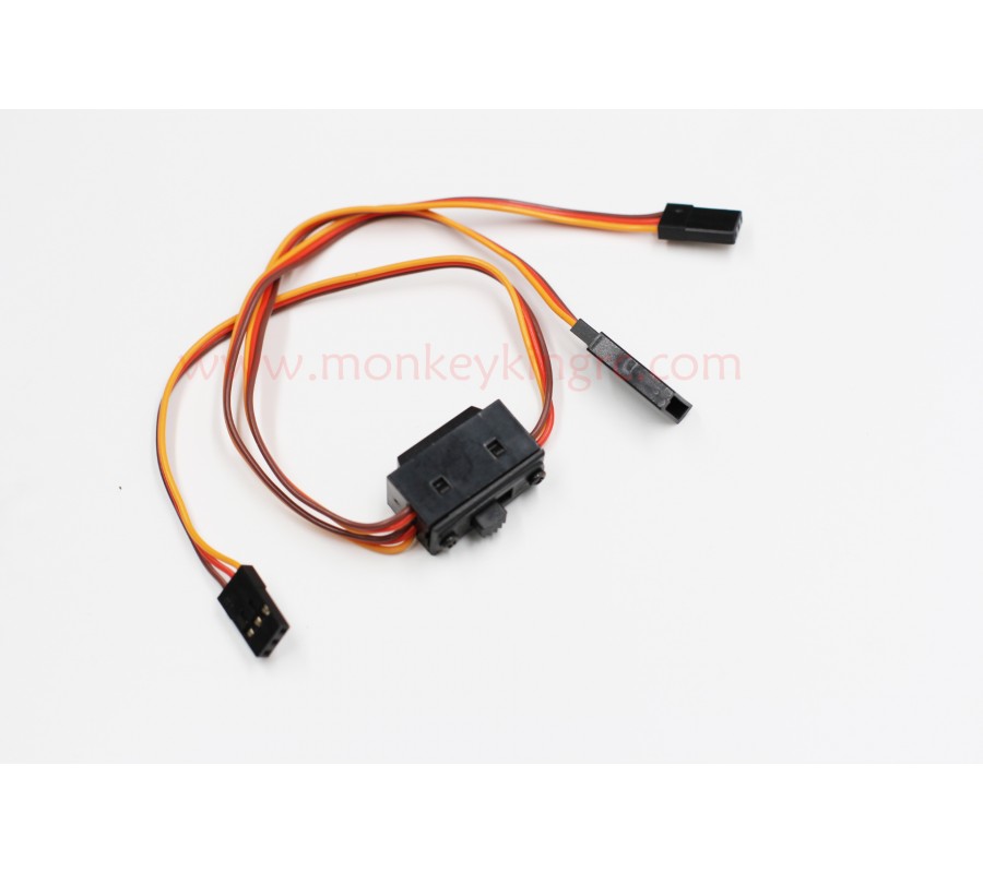 Switch Wire JR male To JR male with FUTABA Female， 3lines  PVC wire 150mm +150mm